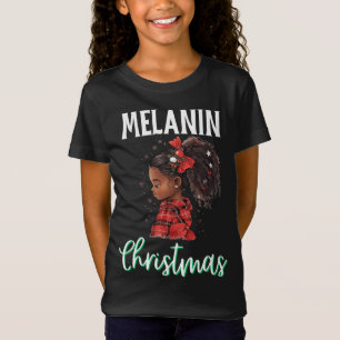 Black women Christmas melanin sista Xmas Sistas T-Shirt