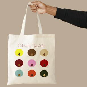 Black Women Colourful Celebrate The Afro Tote Bag