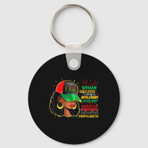 Black Women Educated Magic Intelligent Black Histo Key Ring