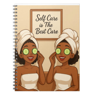 Black Women Enjoying Self Love Self Care Notebook
