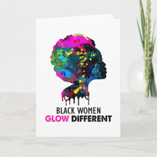 black women glow different card