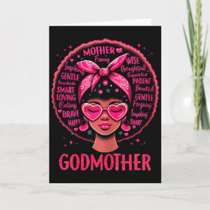 Black women godmother mum african american happy card