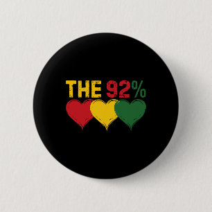 Black Women History Month The 92% Art Collective H 6 Cm Round Badge