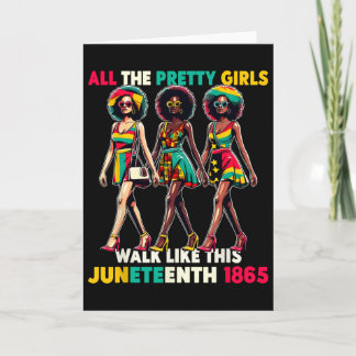 Black Women Juneteenth 1865 Celebrate Freedom Cele Card
