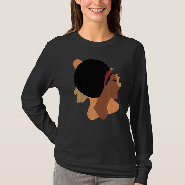 Black Women Melanin Girl International Women Day G T-Shirt (Front)