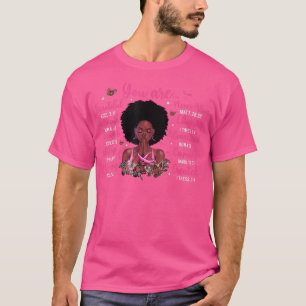 Black Women Queen Stronger Christian Breast Cancer T-Shirt