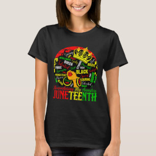 Black Women Remembering My Ancestors Juneteenth Ce T-Shirt