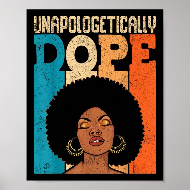 Black Women Unapologetically Black History Junetee Poster (Front)