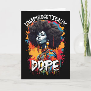 Black Women Unapologetically Drug Juneteenth Afric Card