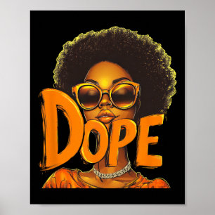 Black Women Unapologetically Drug Juneteenth Afric Poster