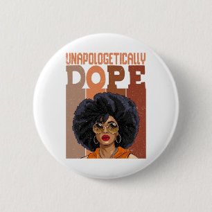 Black Women Unapologetically-drug Juneteenth Black 6 Cm Round Badge