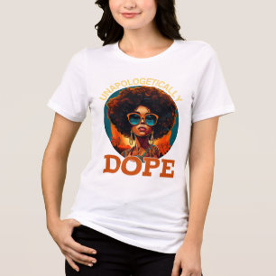 Black Women Unapologetically Drug Juneteenth Black Tri-Blend Shirt