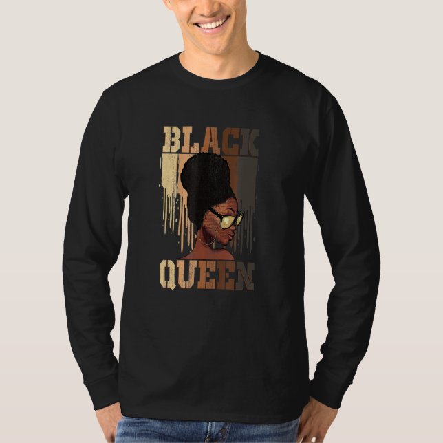 Black Womens African African American Natural Blac T-Shirt (Front)