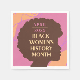 Black Women's History Month Napkin
