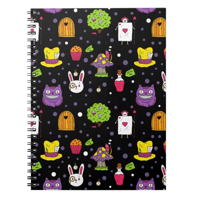 black Wonderland Notebook (Front)
