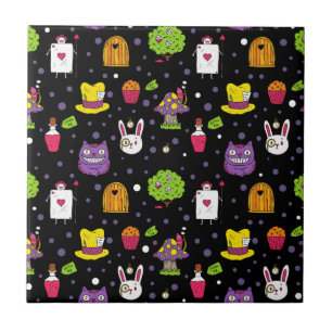 black Wonderland Tile