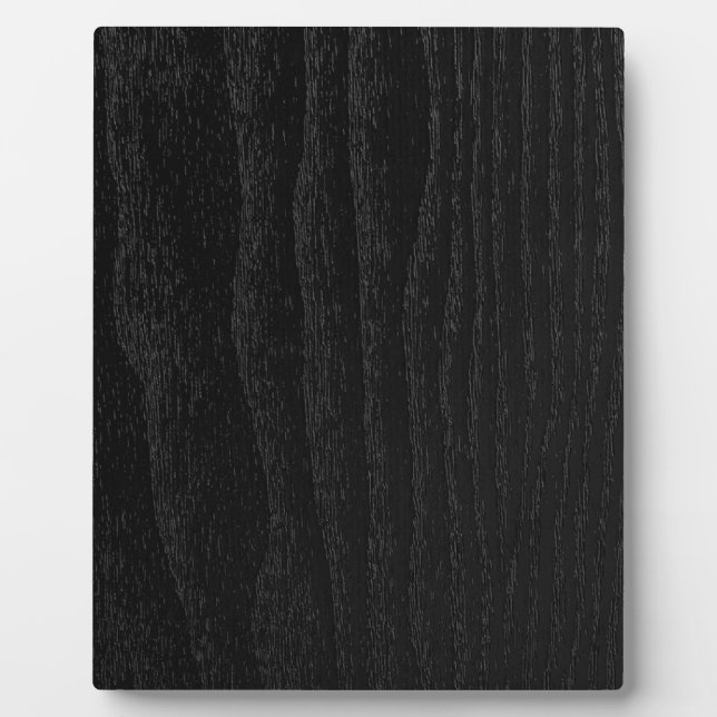 Black Wood Texture Personalised Plaque (Front)