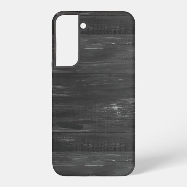 Black wood texture stripes samsung galaxy case (Back)