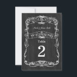 Black Wood Vintage Wedding Table Number Cards<br><div class="desc">Black Wood Vintage Wedding Table Number Cards. Matching items in this collection are available.</div>