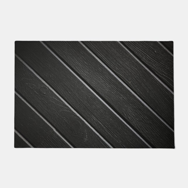 black wooden doormat (Front)