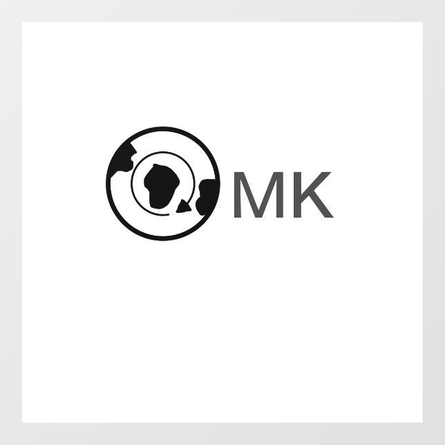 Black world globe add name monogram travel details (Sheet)