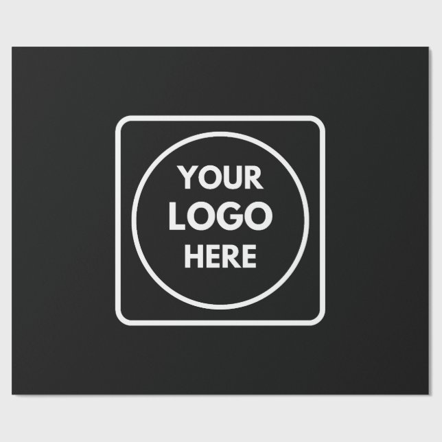Black Wrapping Paper | Custom Corporate Business  (Flat)