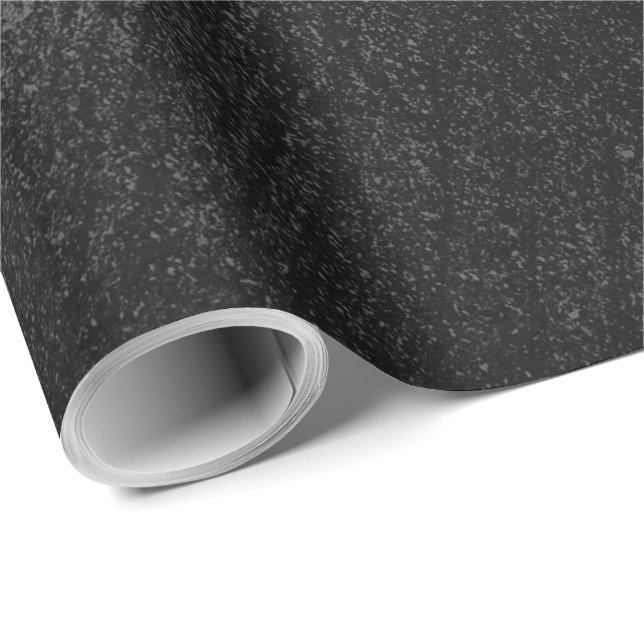 Black wrapping paper with a textured velvet look (Roll Corner)