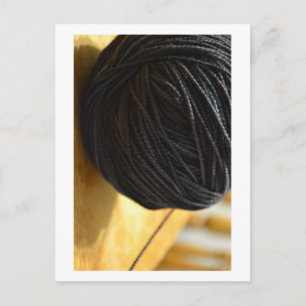Black Yarn Postcard