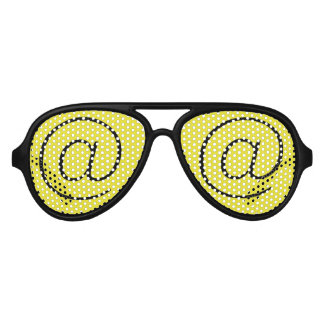 @ Black Yellow Aviator Party Shades,  Sunglass Sunglasses