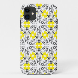 Black Yellow Great Danes iPhone 11 Case