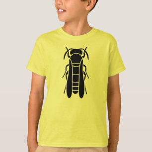 Black Yellow Jacket Insect Print T-Shirt