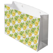 Black Yellow Lime Floral Pattern
