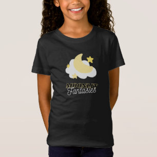 Black Yellow Moonlit Fantasies Kid's T-Shirt