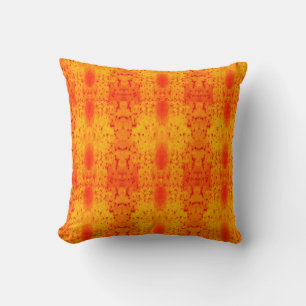 Black, yellow orange fall solid back cushion