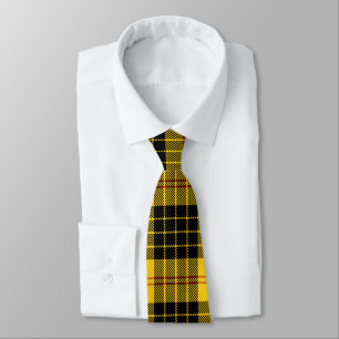 Black Yellow Plaid   Tie