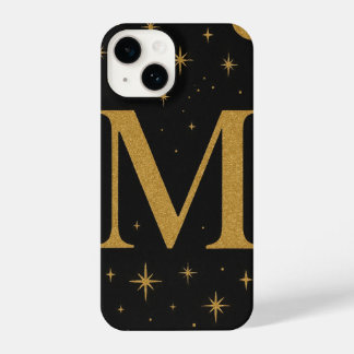 Black & Yellow Star Phone Case with Big M – Trendy