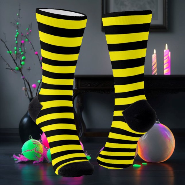 Black & Yellow Striped Socks (Creator Uploaded)