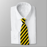 Black Yellow Striped Template Elegant Trendy Tie<br><div class="desc">Black Yellow Striped Template Elegant Trendy Modern Classy Modern Neck Tie.</div>