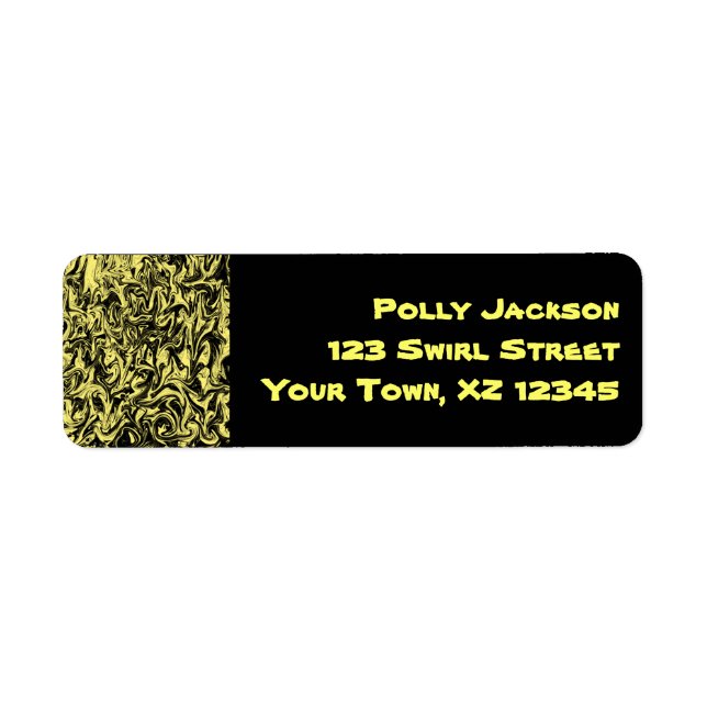 Black & Yellow Swirl (Front)