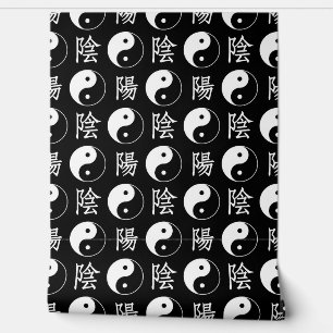 Black Yinyang Symbol Chinese Pattern Wall Decor