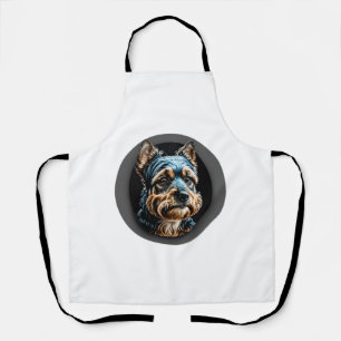 black yorkshire terrier apron