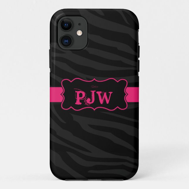 Black Zebra iPhone 5 Mate Barely There™ Case (Back)