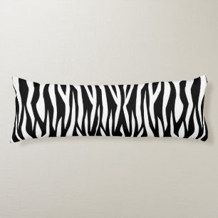 Black Zebra Print Body Cushion