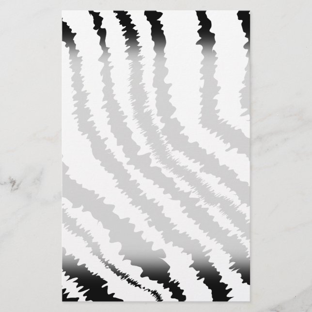 Black Zebra Print Pattern. (Front)