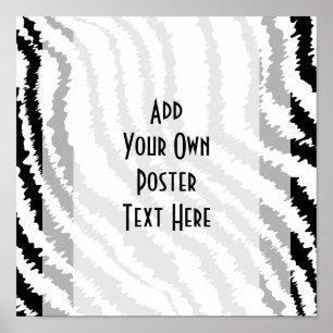 Black Zebra Print Pattern.