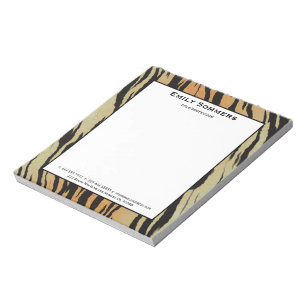 Black Zebra Stripes Notepad