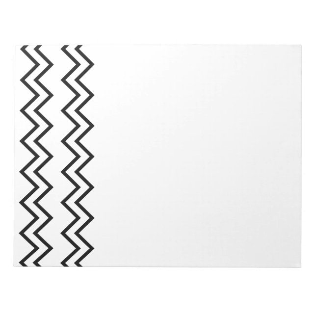 Black Zigzag Notepad (Front)