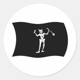 Blackbeard Flag Sticker
