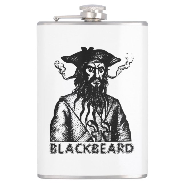 Blackbeard Hip Flask (Front)