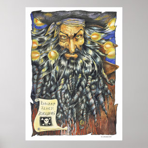Blackbeard Large Poster